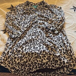 Chic Leopard Print Midi Dress